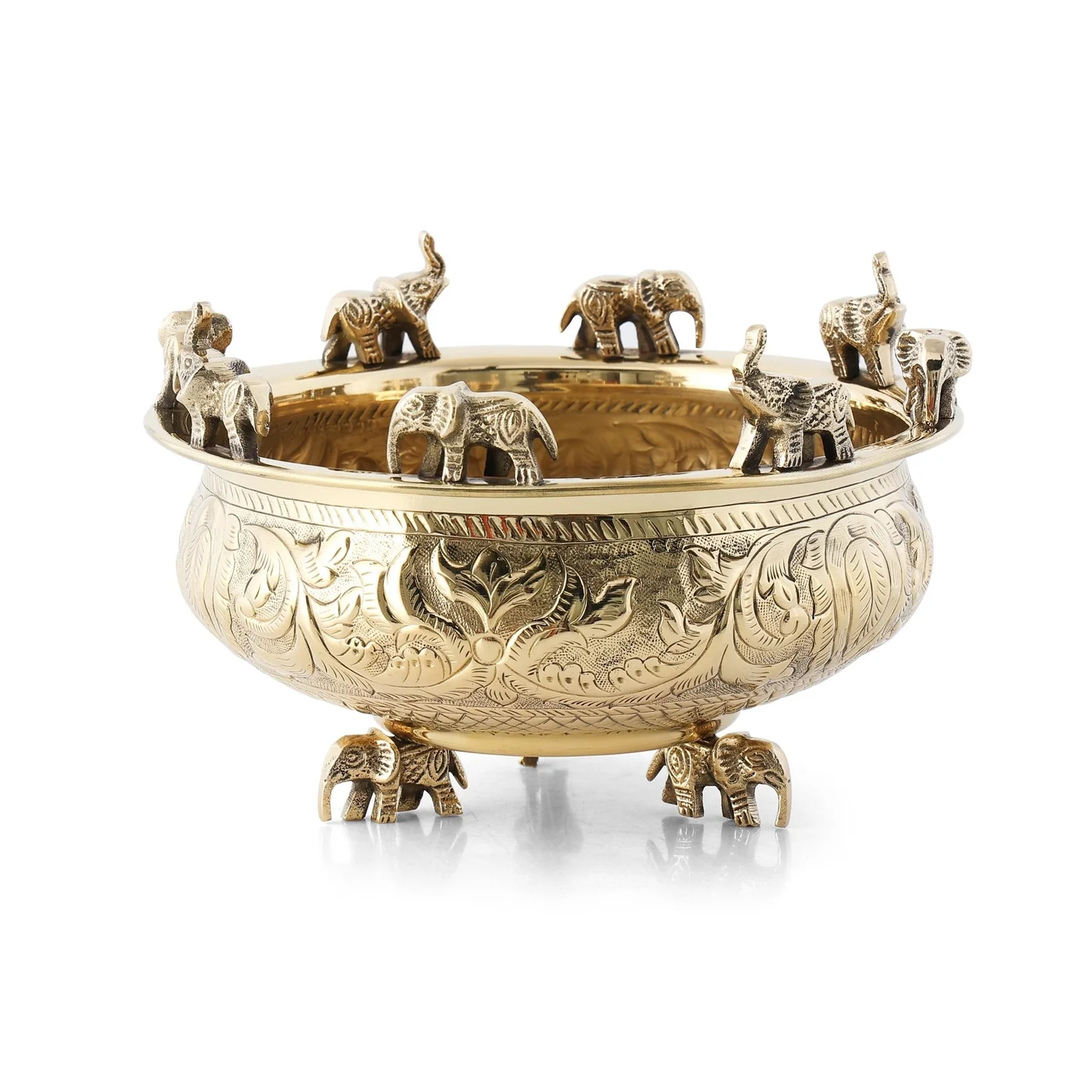 Elephant Uruli – Brass