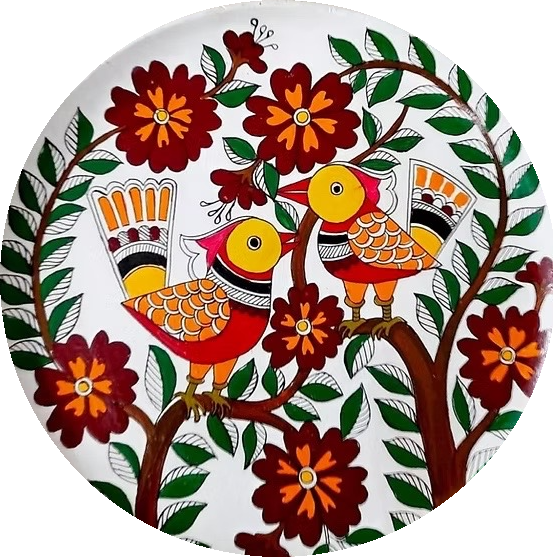 Madhubani Birds & Flowers