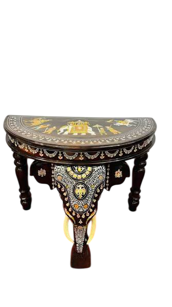 Mysore Inlay Elephant Table