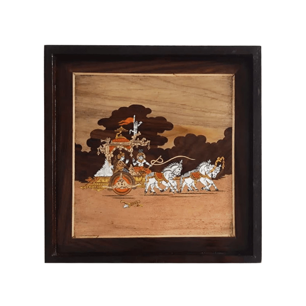 Mysore Inlay Krishna and Arjuna