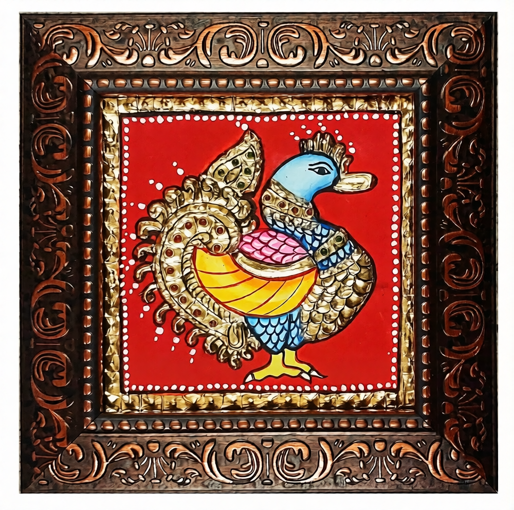 Royal Swan – Tanjore Miniature